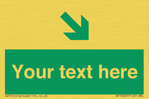 Custom Safe condition: Green Down right arrow